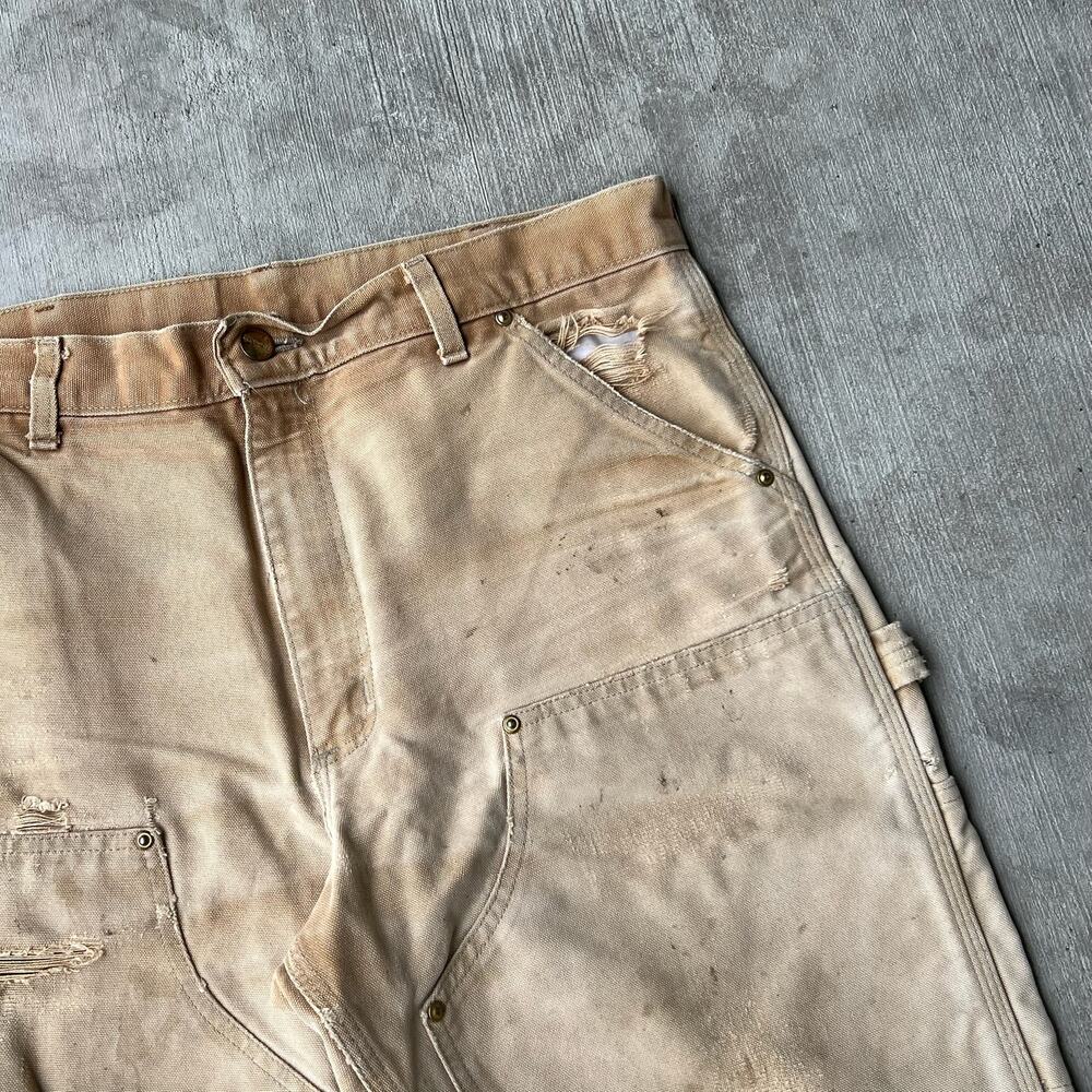 Carhartt brown double knee work wear carpenter pants - Picture 3 of 13